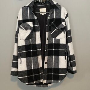Thread & Supply Black and White Checkered Jacket